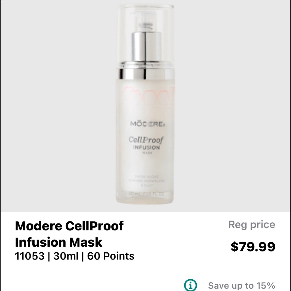 Brand new MODERE CELL PROFF infusion mask!! IN BOX …. Unopened….